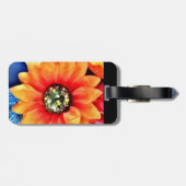 Glitter Sunflower Bagagelabel (Achterkant horizontaal)