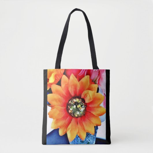 Glitter Sunflower Tote Bag (Voorkant)