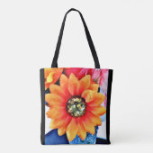 Glitter Sunflower Tote Bag (Achterkant)