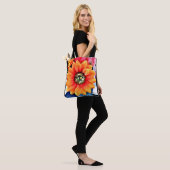 Glitter Sunflower Tote Bag (Op model)