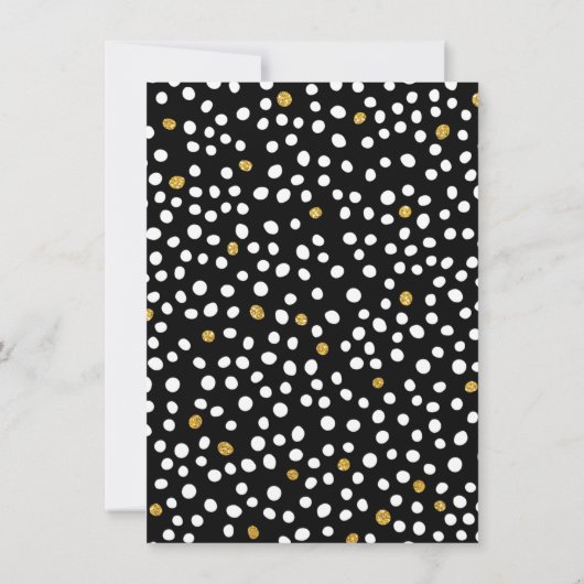 Glitter Surprise Birthday Party (Gouden Glitter Ve Kaart (Achterkant)