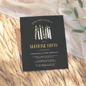 Glitter Surprise Birthday Party (Gouden Glitter Ve Uitnodiging Briefkaart