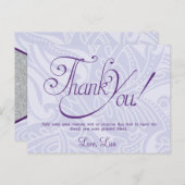 Glitter, Sweet Sixteen Dank je wel kaarten (Voorkant / Achterkant)