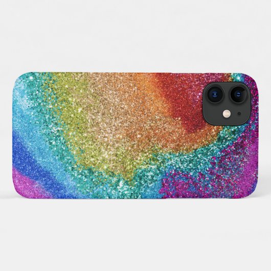 Glitter Swirl, regenboogstraal voor games Case-Mate iPhone Case (Achterkant (horizontaal))