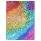 Glitter Swirl, regenboogstraal voor games Klembord (Achterkant)