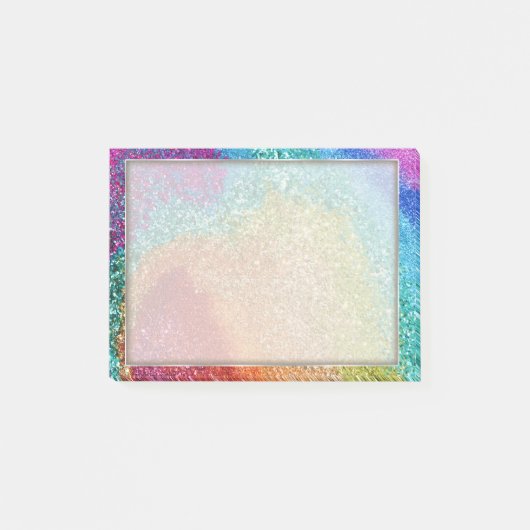 Glitter Swirl, regenboogstraal voor games Post-it® Notes (Voorkant)