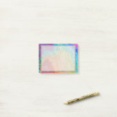 Glitter Swirl, regenboogstraal voor games Post-it® Notes (Op bureau)
