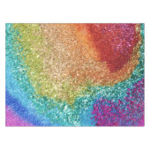 Glitter Swirl, regenboogstraal voor games Tafelkleed (Voorkant (Horizontaal))