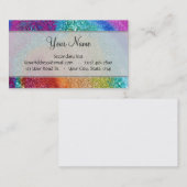Glitter Swirl, regenboogstraal voor games Visitekaartje (Voorkant / Achterkant)