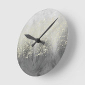 Glitter Swirl Ronde Klok (Hoek)