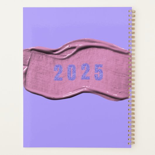 Glitter Teacher Colorful Letters  Planner (Achterkant)