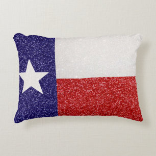 Glitter Texas vlag kussen