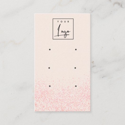 Glitter textuur 3 Veroorbaar glanzend glanzend wit Visitekaartje (Voorkant)