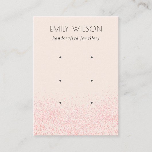 Glitter textuur 3 Veroorbaar glanzend glanzend wit Visitekaartje (Voorkant)