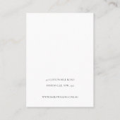 Glitter textuur die Ketting verdient Visitekaartje (Achterkant)