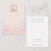 Glitter textuur die Ketting verdient Visitekaartje (Voorkant / Achterkant)