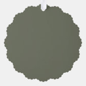 Glitter Textuur Groen Papier Ornament Kaart (Custo (Achterkant)