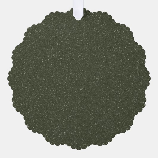 Glitter Textuur Groen Papier Ornament Kaart (Custo (Voorkant)