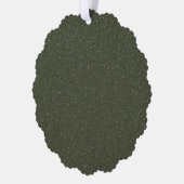 Glitter Textuur Groen Papier Ornament Kaart (Custo (Links)