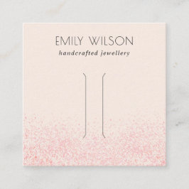 Glitter textuur Hair Clip display met glans en lic Vierkante Visitekaartje