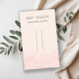 Glitter textuur Hair Clip display met glans en lic Visitekaartje