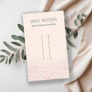 Glitter textuur Hair Clip display met glans en lic Visitekaartje