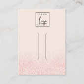 Glitter textuur Hair Clip display met glans en lic Visitekaartje (Voorkant)