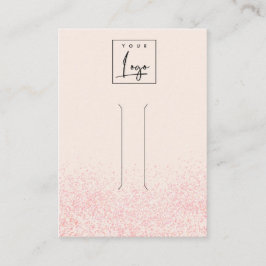 Glitter textuur Hair Clip display met glans en lic Visitekaartje