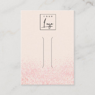 Glitter textuur Hair Clip display met glans en lic Visitekaartje