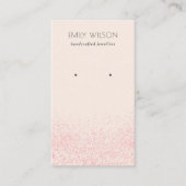 Glitter textuur met glans roze glans visitekaartje (Voorkant)