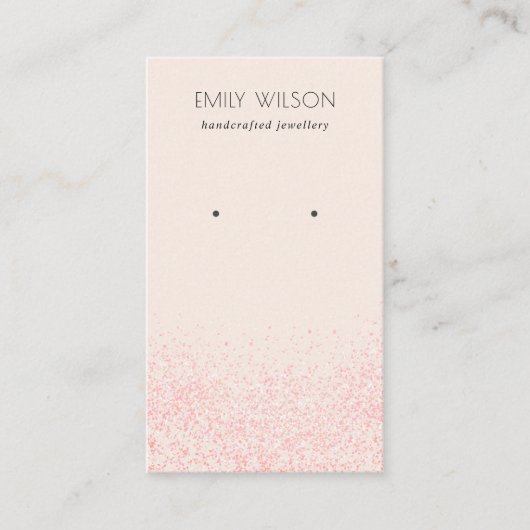 Glitter textuur met glans roze glans visitekaartje (Voorkant)