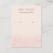 Glitter textuur met glans roze glans visitekaartje (Voorkant)