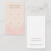 Glitter textuur met glans roze glans visitekaartje (Voorkant / Achterkant)