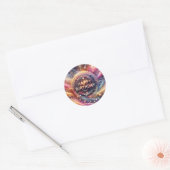 Glitter-thema verjaardag sticker (Envelop)