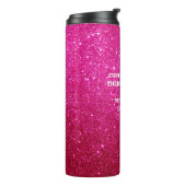 Glitter Thermal Tumbler - aangepaste reismok Thermosbeker (Gedraaid links)