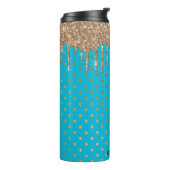 Glitter Thermal Tumbler Gold Driving Thermosbeker (Gedraaid links)
