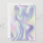 Glitter Tiara Holographic 21st Birthday Party Kaart (Achterkant)