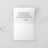 Glitter Tiffany  Bedankkaart (Binnen)