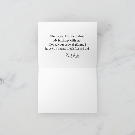 Glitter Tiffany  Bedankkaart (Binnen)