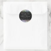 Glitter Toekomst Mrs Vrijgezellenfeest Dank u Zwar Ronde Sticker (Tas)