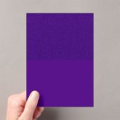 Glitter Top Paarse Acryl Uitnodiging – Aanpassen (Insitu (Draagbaar))