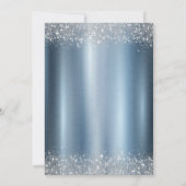 Glitter Tower Confetti ballonnen Blauw Metallic 40 Kaart (Achterkant)