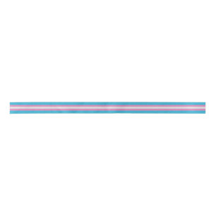 Glitter Transgender Pride Flag Satijnen Lint