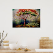 *~* Glitter Tree Unieke Etherische DIY Quote AP81 Poster (Keuken)