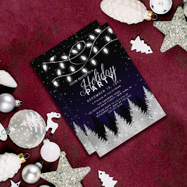 Glitter Trees Holiday Party Kaart