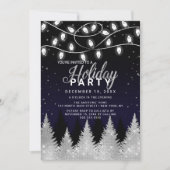 Glitter Trees Holiday Party Kaart (Voorkant)