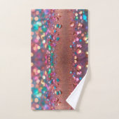 Glitter Trendy Opal Holografisch Collectie Bad Handdoek (Handdoek)