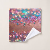 Glitter Trendy Opal Holografisch Collectie Bad Handdoek (Wasdoekje)