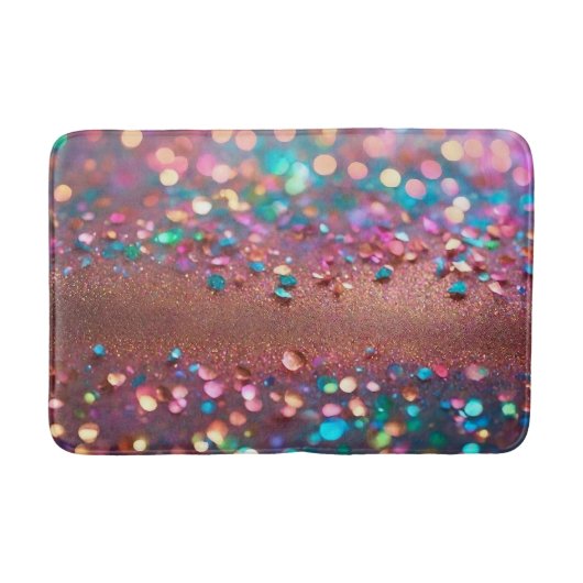 Glitter Trendy Opal Holografisch Collectie Badmat (Voorkant)