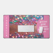 Glitter Trendy Opal Holografisch Collectie Bureaumat (Keyboard & Muis)